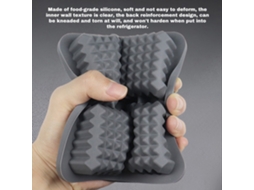 Molde de Gelo Retangular Grande em Silicone, Reutilizável | S/MARCA
