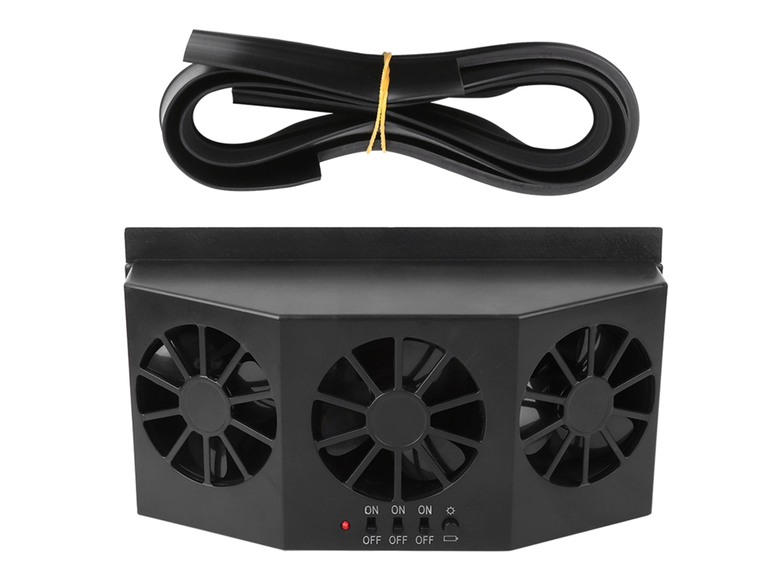 Ventilador Solar Portátil para Carro Ar Refrescante