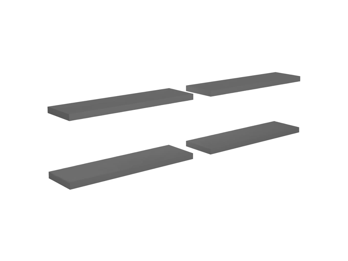 Wall Shelf, Wall Shelves Vidaxl Cinzeto Mdf (90 X 23.5 X 3.8 Cm)
