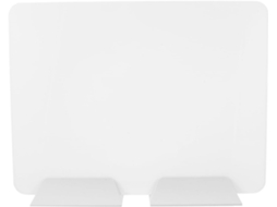 Painel de mesa portátil em acrílico branco para privacidade fora da mesa