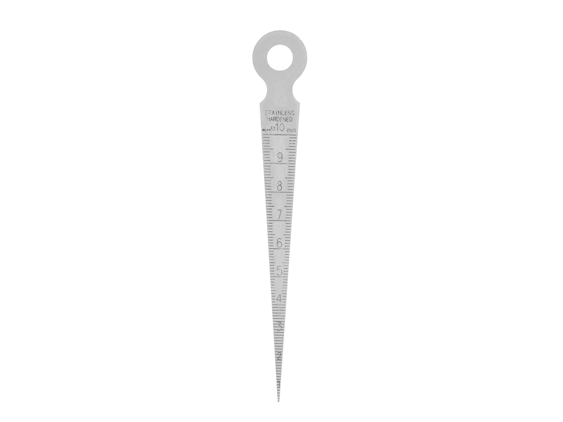 Ferramenta De Inspeção De Buracos Régua Medidora De Espaços Cone De Soldadura Aço Inoxidável 1-10mm