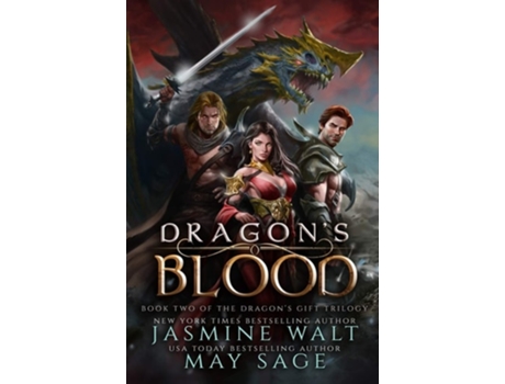 Livro Dragons Blood a Reverse Harem Fantasy Romance de Jasmine Walt e May Sage (Inglês)