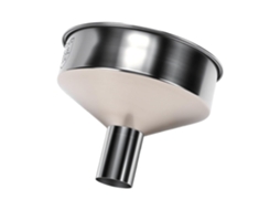 Funil Para Conservas Zerodis De Qualidade Alimentar Com Pega Ergonômica, Design Empilhável, Economiza Espaço, Abertura