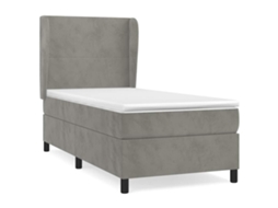 Box Spring Bed, Box Spring Beds Vidaxl Cinzeto Veludo (100 X 200 Cm)