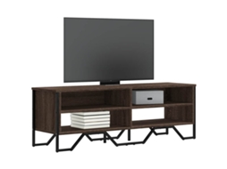 Vidaxl Móvel De Tv 122x34x41 Cm Derivados De Madeira Carvalho Castanho