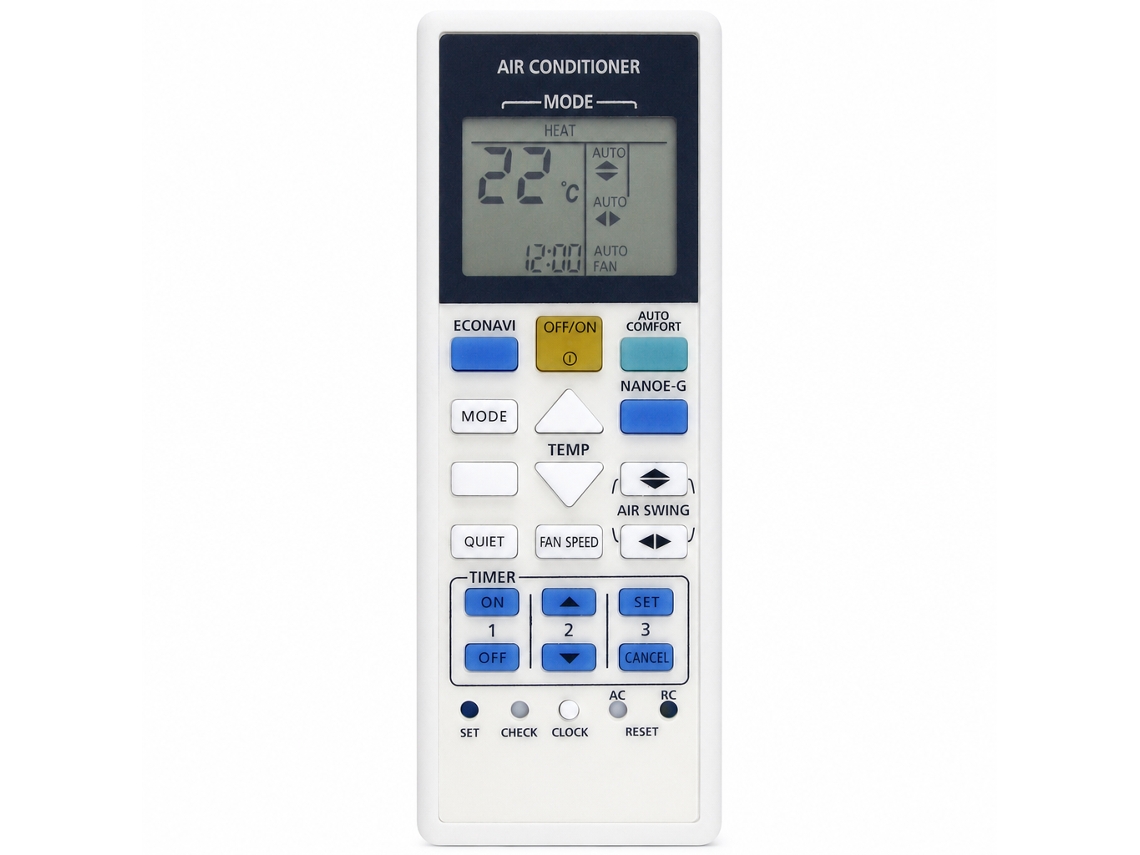 Comando Remoto Para Ar Condicionado Compatível Com Panasonic A75c03590