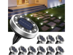 Luminária solar com 30 LEDs em vidro IP65 para exterior AQUAFORGE