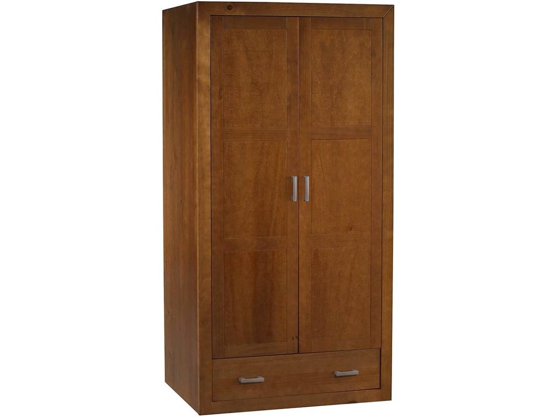 Roupeiro DOGAR IMPORT Kynus Cerejeira 2 Portas (Castanho - Pinho - 200x105x55 cm)
