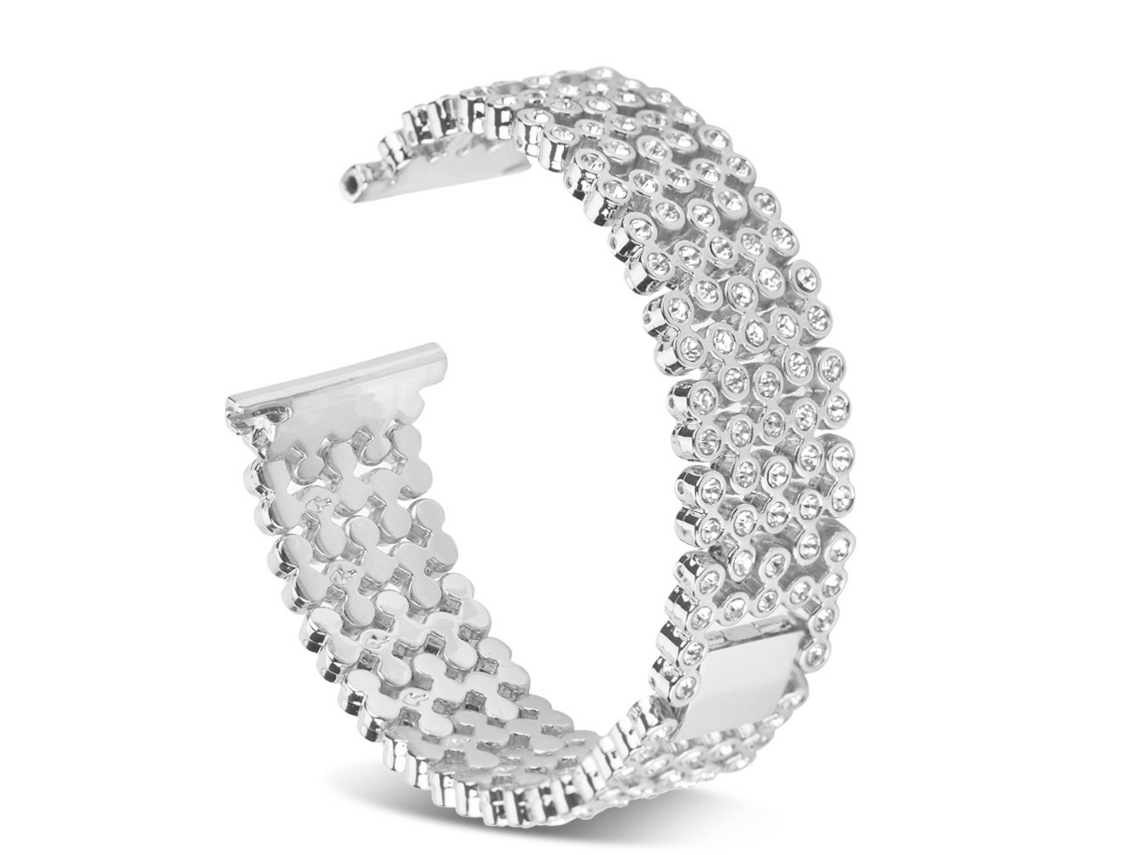 Pulseira de Smartwatch com Decoração de Diamantes, Material Metálico EOOCOO