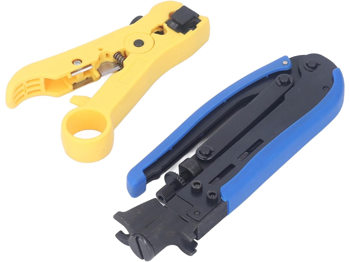 Kit De Ferramentas De Crimpagem Coaxial Com