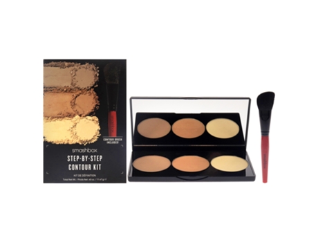 SmashBox Step-By-Step Contour Kit For Women 2 Pc 0.4oz Makeup, Brush