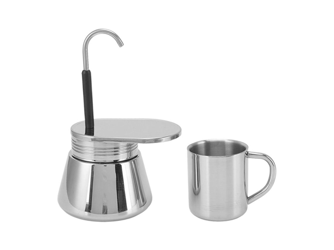 Cafeteira Moka LAXISCREED com Canudo para Camping