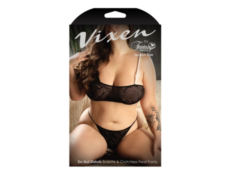 Conjunto de Lingerie FANTASY LINGERIE Preto (Queen size)