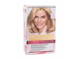48ml Loréal Paris Excellence Creme Tripla Proteção, 9.1 Loiro Cendré Claro Natural, Cor Dos Cabelos