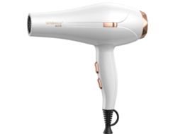 (branco) Secador De Cabelo Doméstico De Alta Potência Com Luz Azul, Ar Quente E Frio