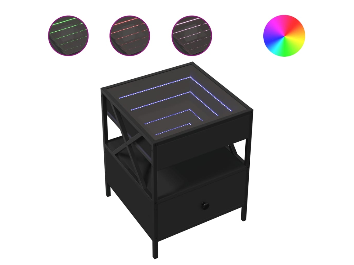 Coffee Table, Coffee Tables Vidaxl Preto Madeira Processada (40 X 40 X 51 Cm)
