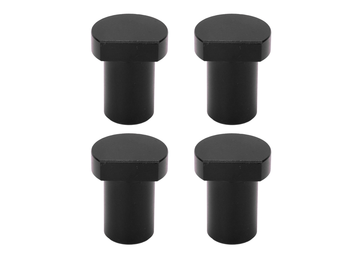 4 Peças Bench Dogs De Alumínio 19mm, Topes De Mesa De Trabalho Para Carpintaria, Alta Resistência, Cor Preta