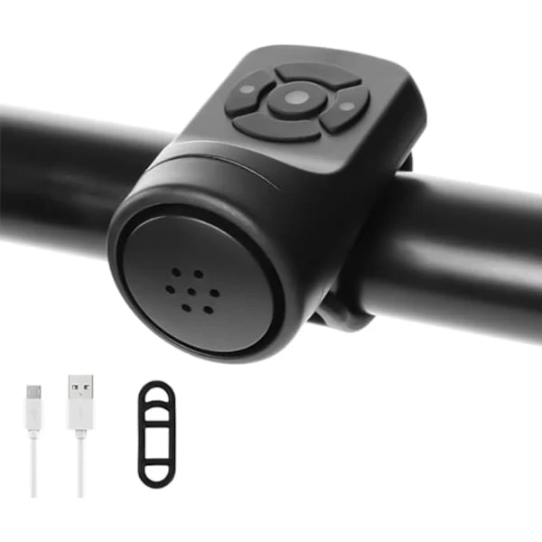Buzina Elétrica para Bicicleta, À Prova D'água, 4 Modos de Som, para Adultos AQUAFORGE