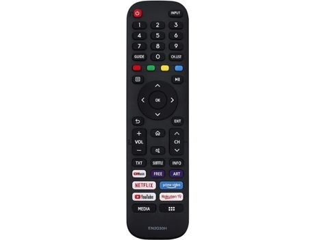 Controle Remoto En2g30h De Substituição Remotech Compatível Com Tv Hisense