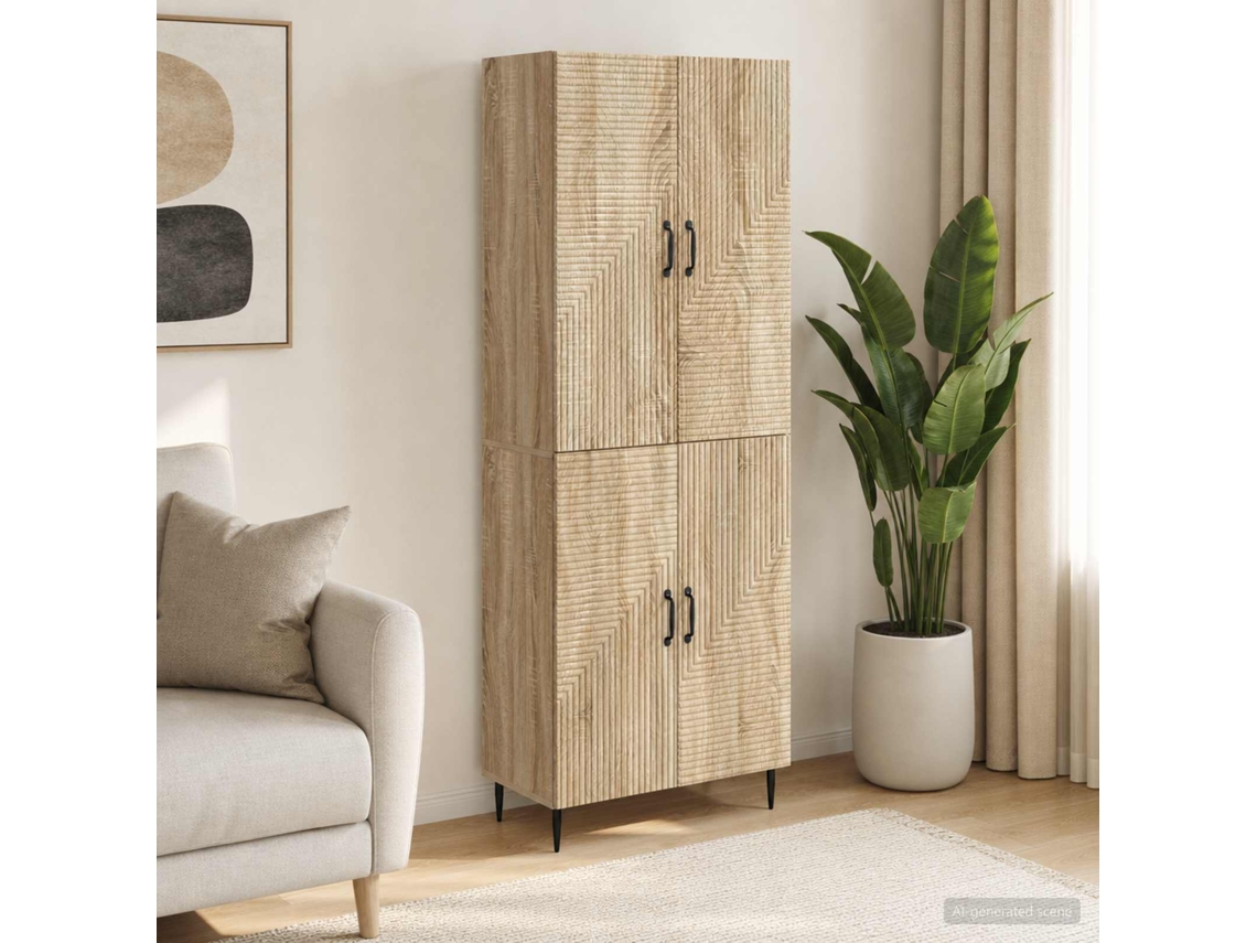 Vidaxl Conjunto De Gabinete 2 Pcs 66 X 34,5 X 89,5 Cm