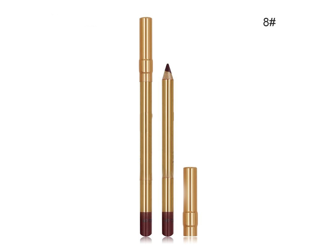 Lápiz Delineador De Labios Imagic Tubo Dorado Contorno Labial Lp210 8 Maquillaje De Labios