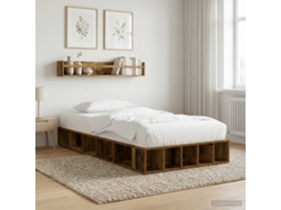 Vidaxl Estrutura De Cama Com Armazenamento Madeira Antiga 80 X 200 Cm