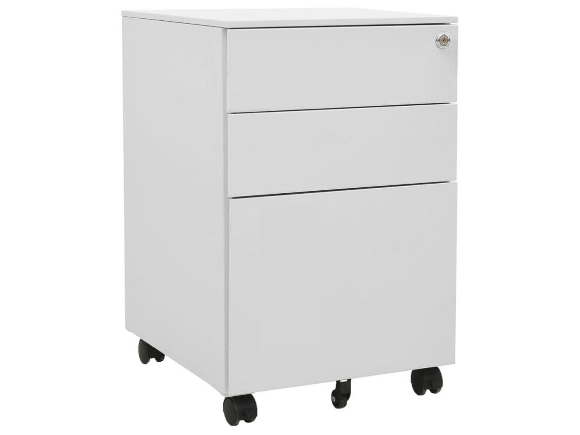 File Cabinet, File Cabinets Vidaxl Cinzeto Aço (n/a)