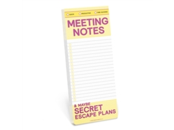 Livro Knock Knock Meeting Notes Make-a-list Pads De Knock Knock (inglês)