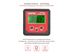 Gemred Caixa de Nível Digital Inclinômetro com Base Magnética e Encontrador de Ângulo