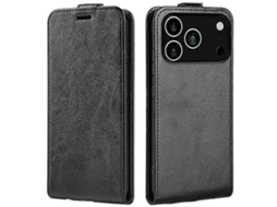 Capa Para Iphone 17 Pro Com Compartimento Para Cartão - Capa De Couro Com Aba Vertical, Carteira Fina, Capa Protetora Para Celular_yux