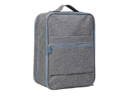 Bolsa de Sapatos para Viagem Capacidade Grande Impermeável com Alça e Zíperes Suaves Cinza