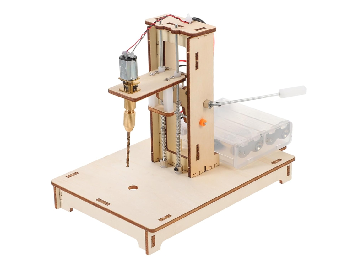 Mini Furadeira de Bancada para Projetos de Bricolagem, Furadeira de Mesa Portátil em Material SFUSHOS