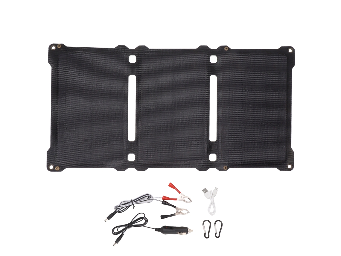 Laxiscreed Painel Solar Dobrável De 30w Em Silício Monocristalino Com Carregamento Usb Duplo
