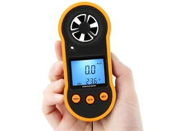 Anemômetro Digital De Velocidade Do Vento, Medidor De Fluxo De Ar E Temperaturas Com Escala De Beaufort