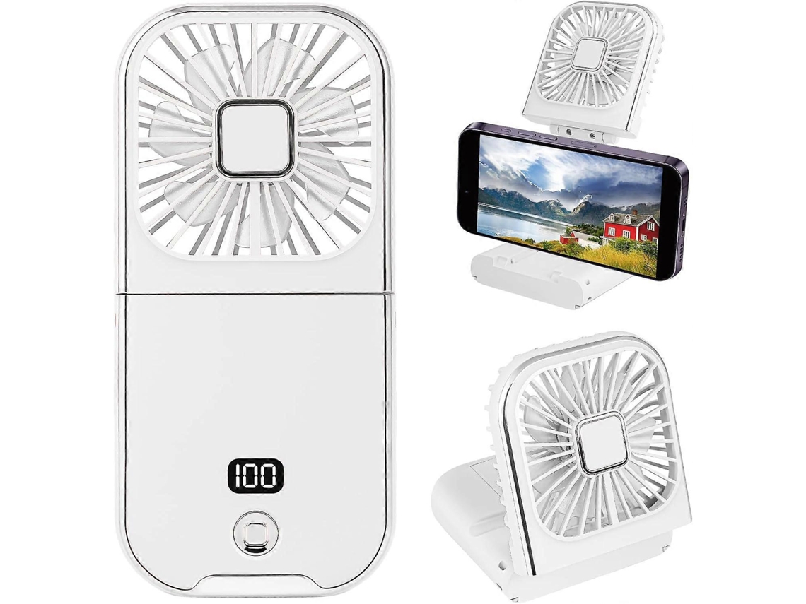 Ventilador de Mão Dobrável, Usb, Recarregável, Ventilador de Pescoço BRILVIBERA