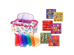 Brinquedos Montessori Para Bebê 6-12 Meses Caixa De Lenços Sensorial Brincando Com Papel