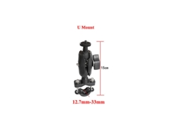 Suporte Para Motocicleta Gopro Com Espelho Retrovisor E Guidão De Bicicleta Hero Sjcam Xiaomi Yi Dji (suporte Em U)-aquaforge