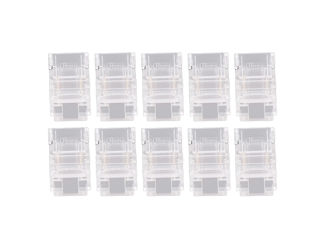2026 10 Conectores para Fitas Led Cob 2 Pinos 8mm Sem Solda, Conectores para Fitas Led