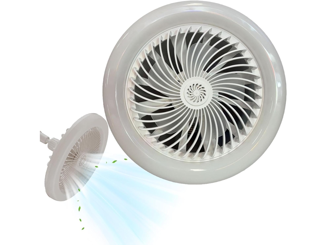 Ventilador Com Luz Led, Para Uso Doméstico, Design Compacto