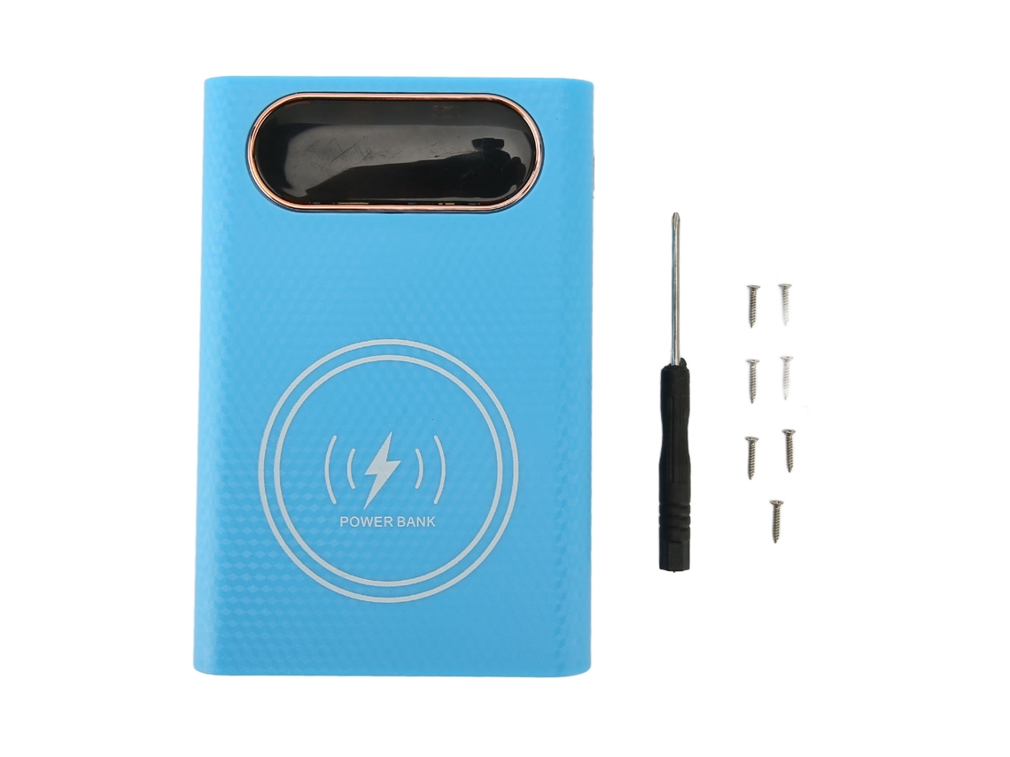 Capa de Bateria Carregador Sem Fio 10w+5w EOOCOO para 4 células 21700
