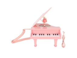 Telefone Fio LAXISCREED Piano Rosa Office Hd