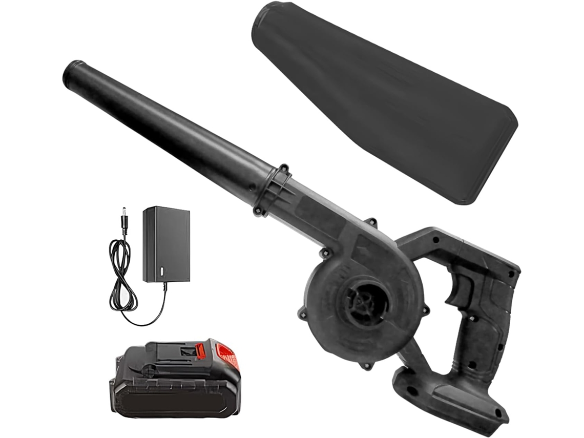Soprador Sem Fio De 12.000 Rpm – Soprador De Folhas Potente, Soprador De Jardim | Rpm, Com Saco