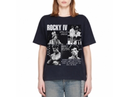Rockinstone Rocky Movie Iv Photos Navy Adult T-shirt Size:m