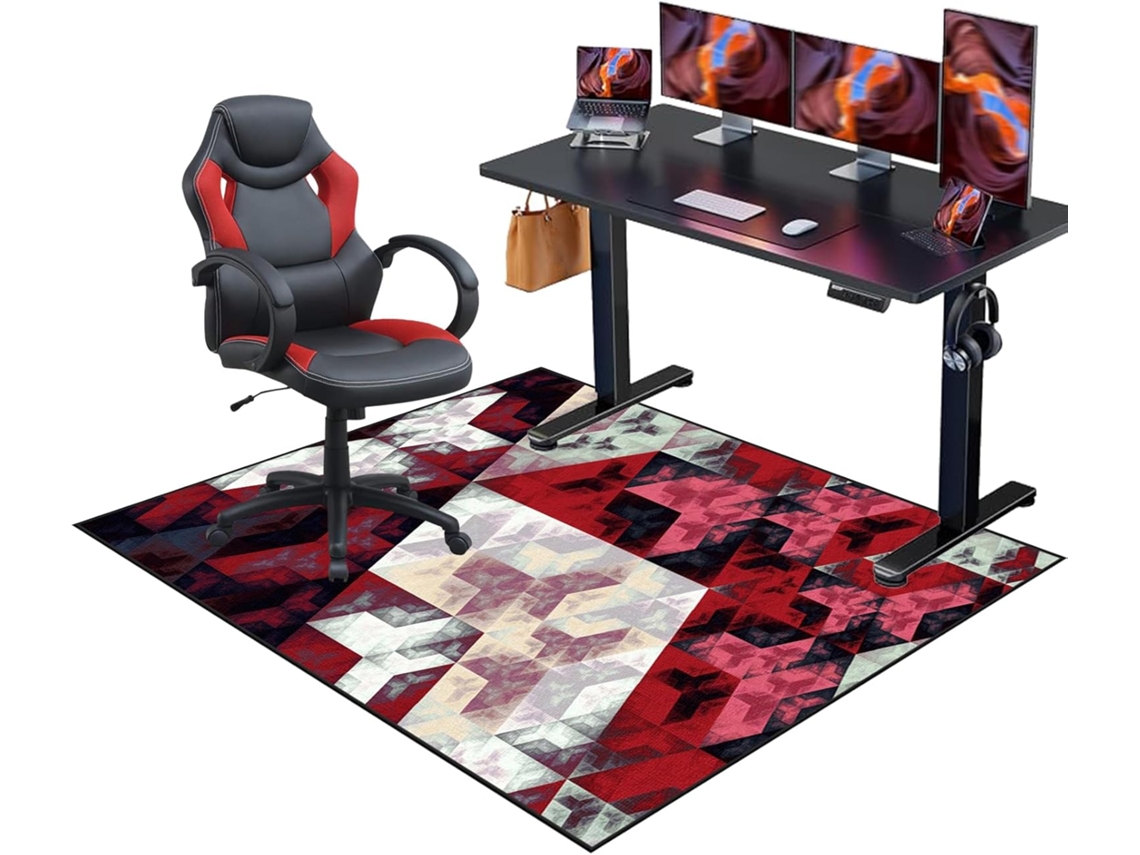 Tapete Cadeira Gamer Protetor Piso Escritório Antiderrapante 90 X 120 Cm Pisos Duros | Cadeiras