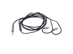 Cabo de Áudio com Microfone LAXISCREED para Sennheiser Ie100 Ie400 Ie500