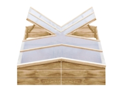 Vidaxl Estufas 2 Pcs 200x50x35 Cm Madeira De Pinho Impregnada