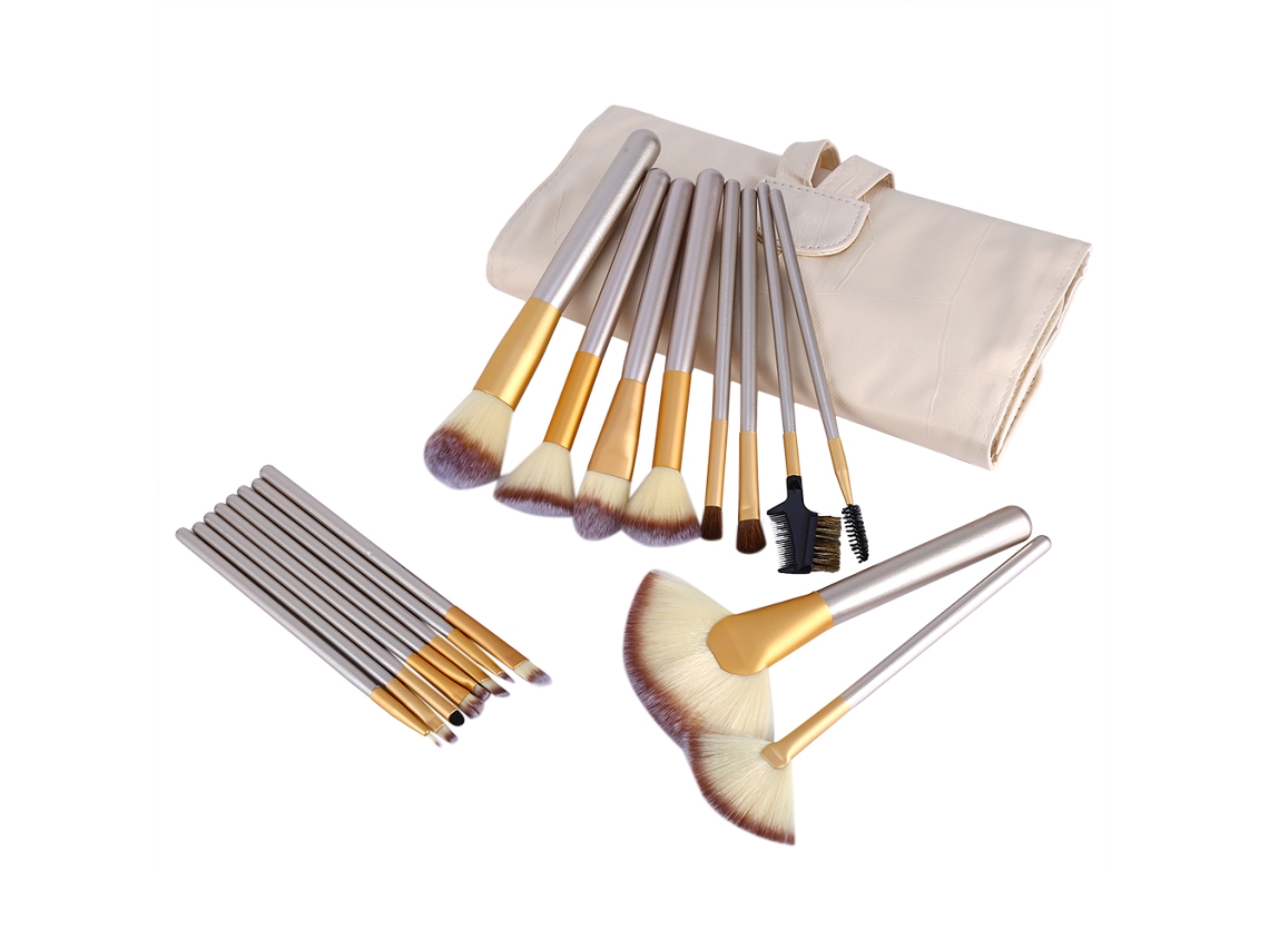 Pincéis De Maquiagem Para Base E Polvilho - Conjunto Completo