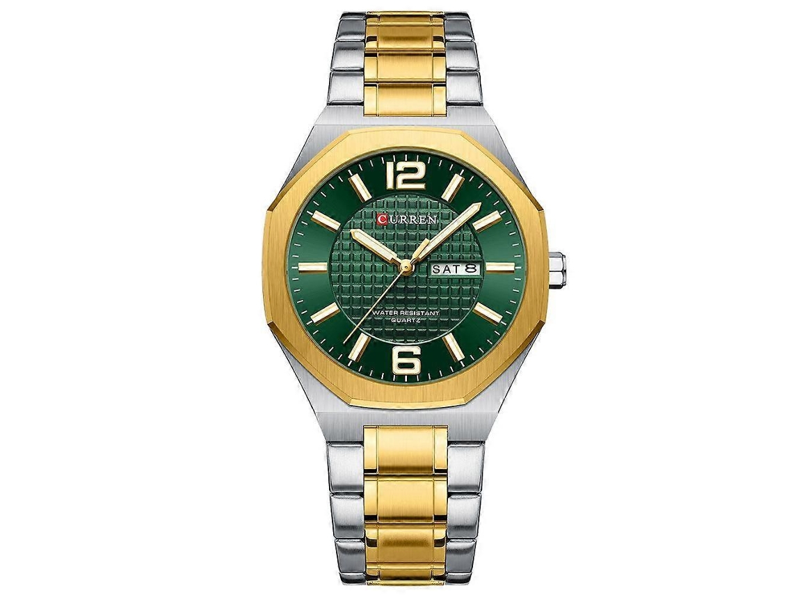 Relógio Masculino Curren Com Pulseira De Aço, Calendário E Movimento De Quartzo Para Negócios.
