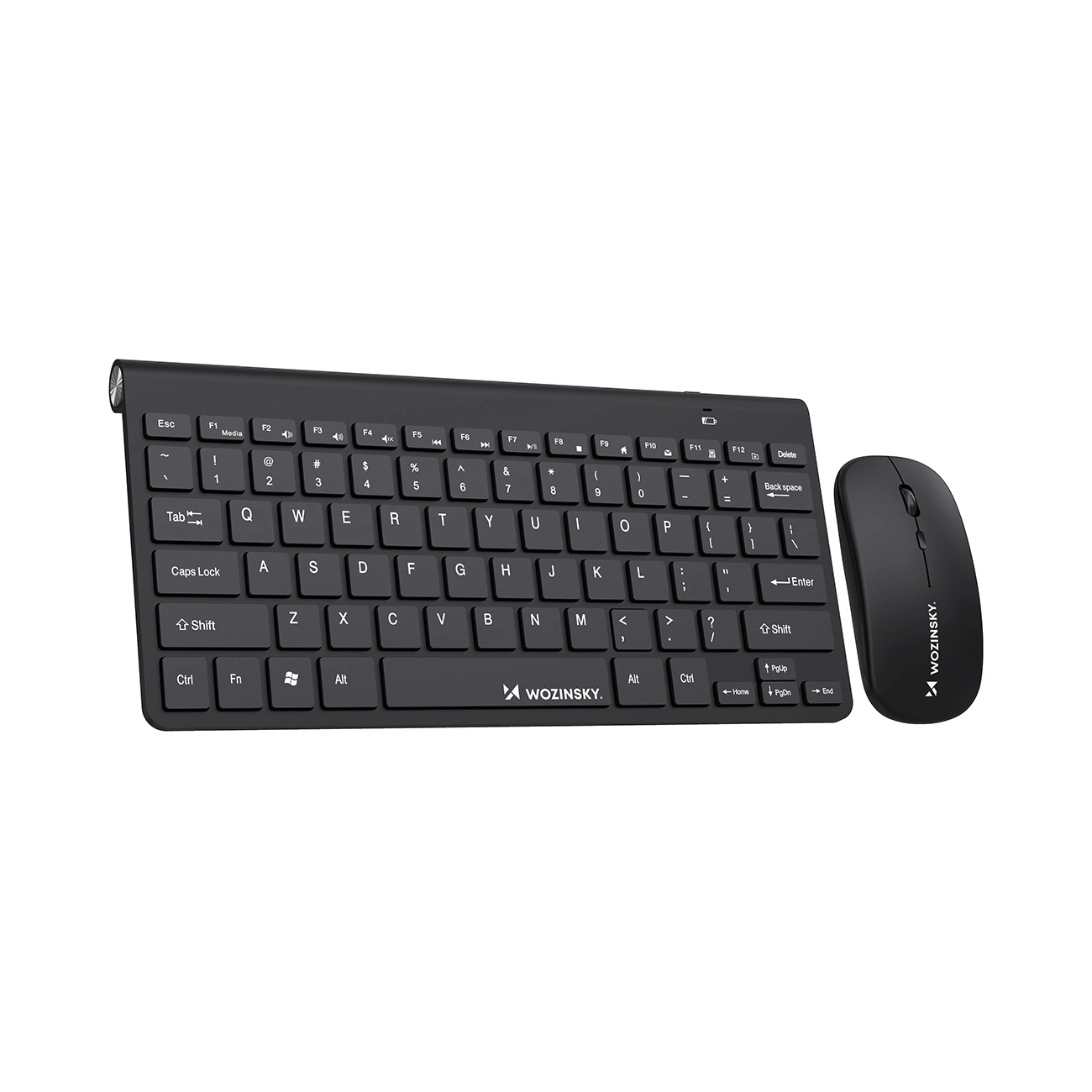 Conjunto De Teclado E Mouse Sem Fio Wozinsky 2.4 Ghz Para Computador, Preto