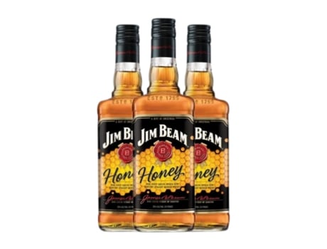 Whisky Bourbon JIM BEAM Honey (1 L - 3 Unidades)